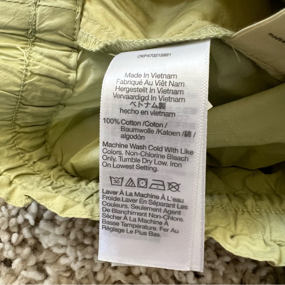 🖤NWT🖤 MADEWELL Poplin Pulled On Shorts - Picture 4 of 5